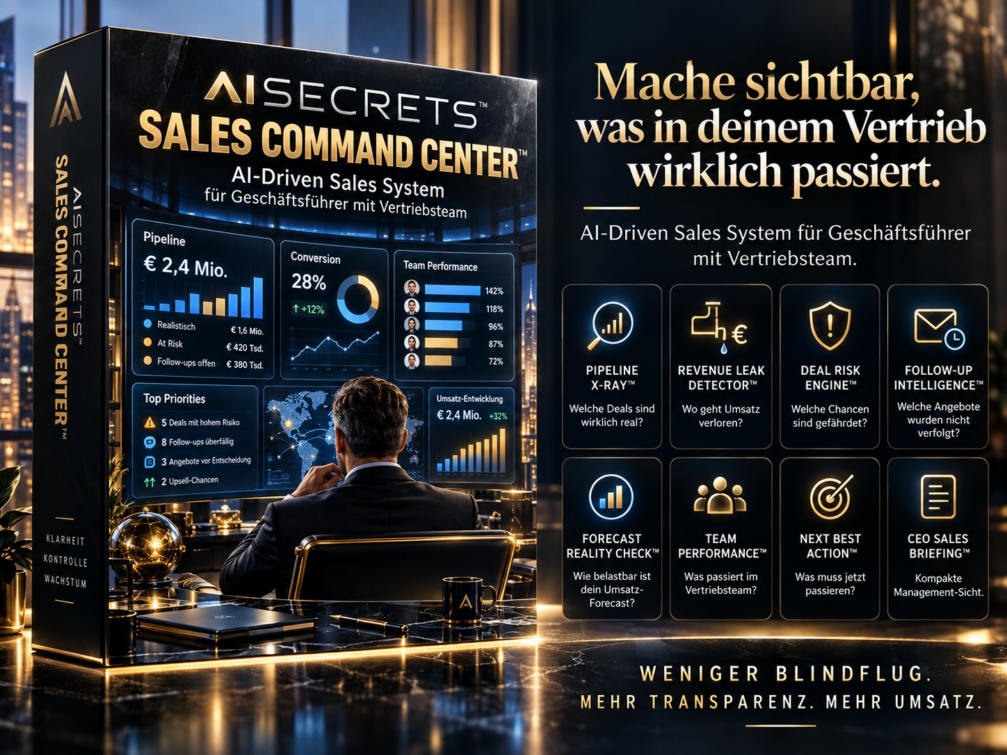 ✪ AISECRETS™ SALES COMMAND CENTER™ Produktbild