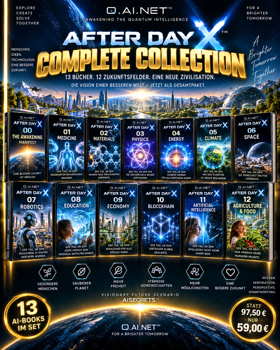AFTER DAY X Complete Collection – 13 AI-Books, Band 00 bis 12