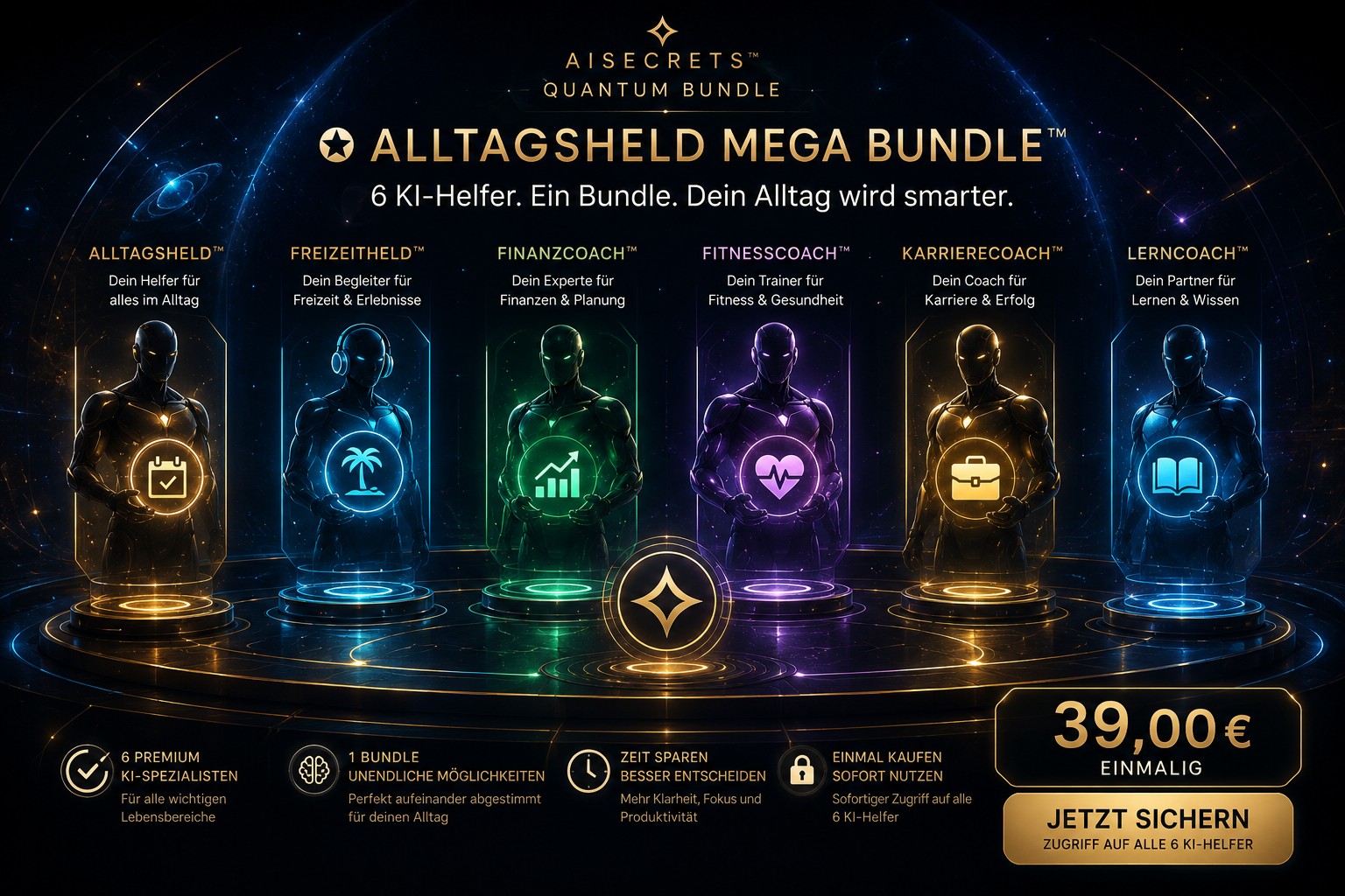 ✪ AISECRETS™ ALLTAGSHELD MEGA BUNDLE™ Produktbild