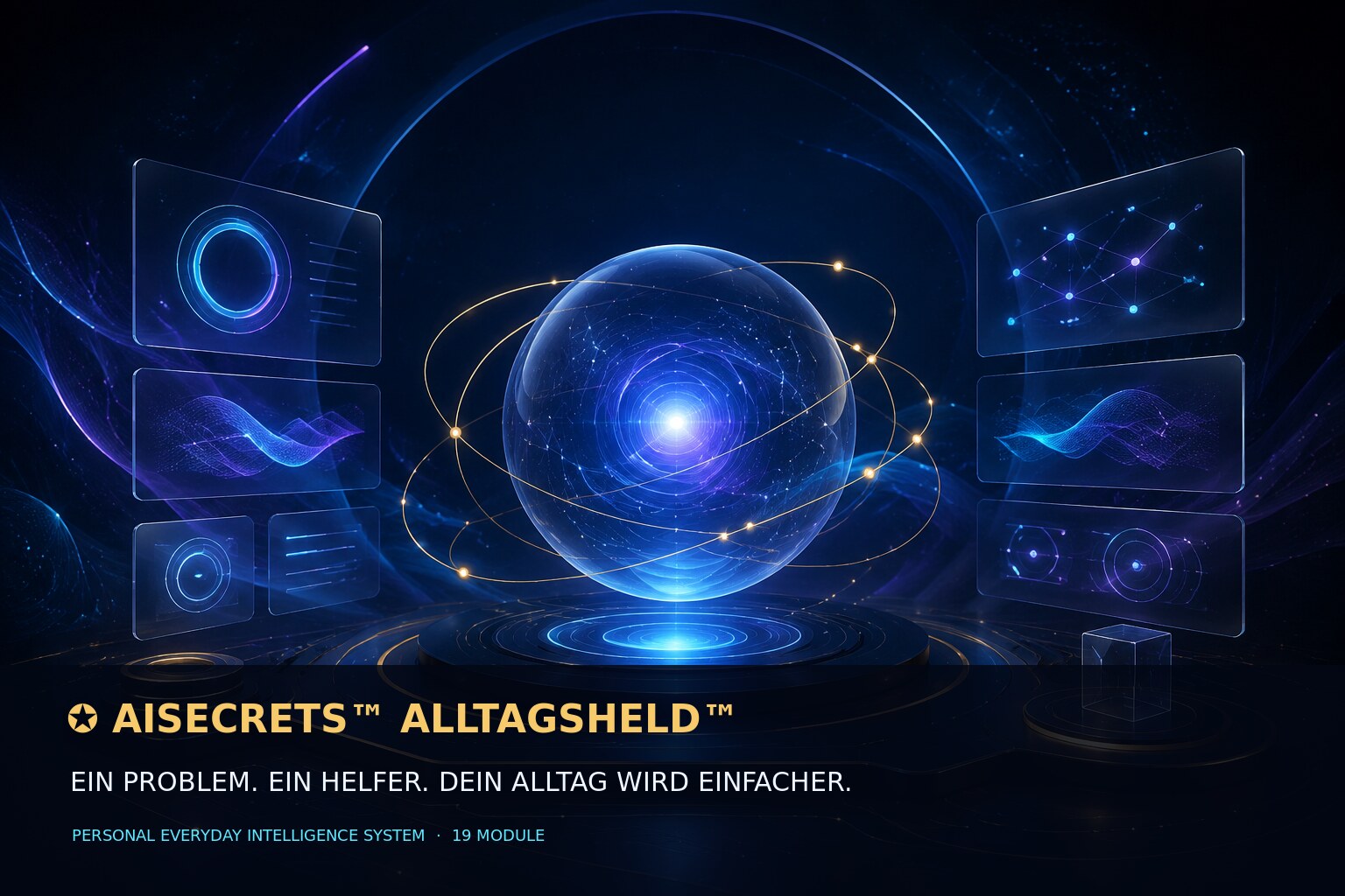 AISECRETS ALLTAGSHELD – Personal Everyday Intelligence System Produktbild