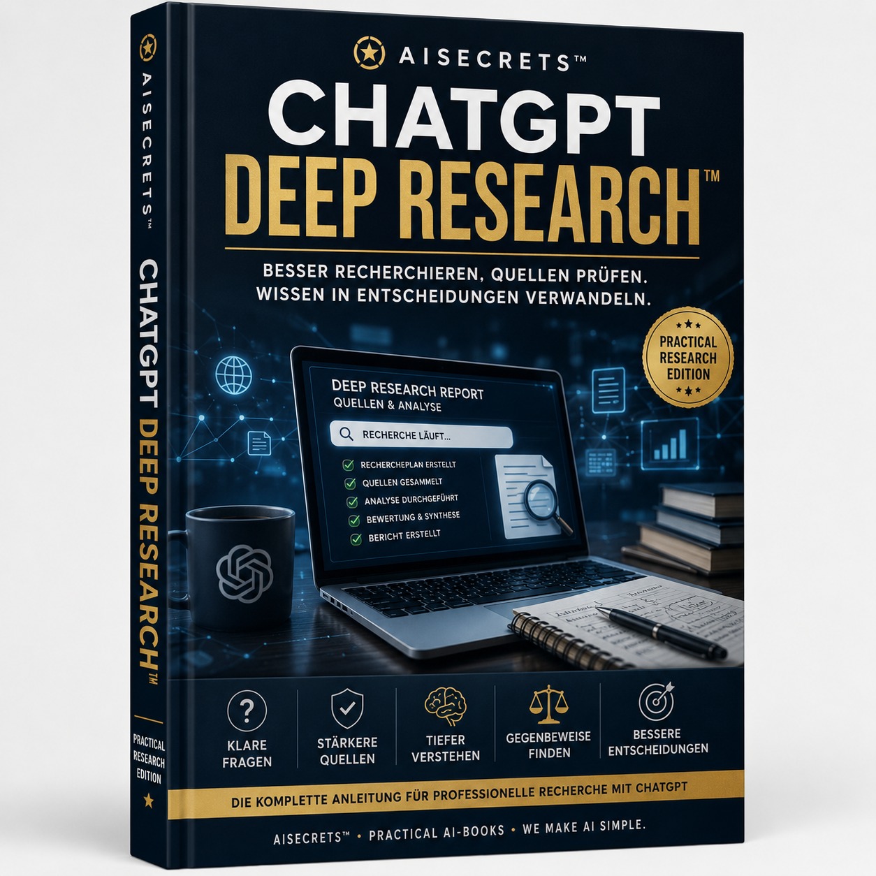 ✪ AISECRETS™ CHATGPT DEEP RESEARCH™ Produktbild