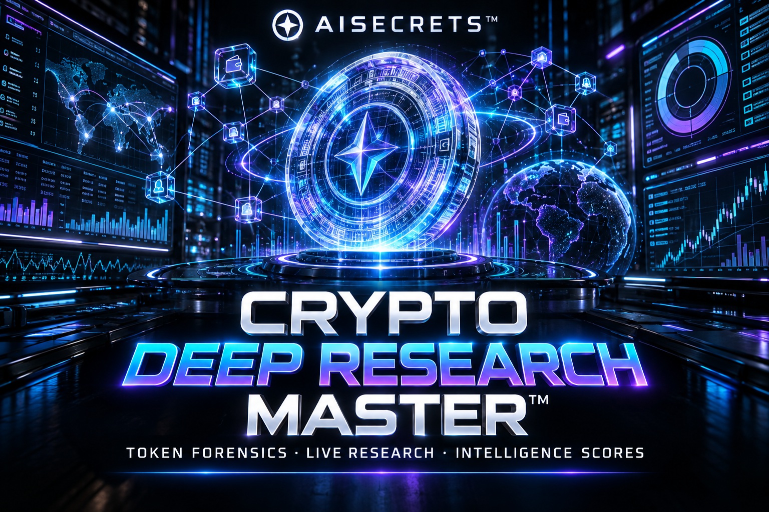 ✪ AISECRETS™ CRYPTO DEEP RESEARCH MASTER™ Produktbild