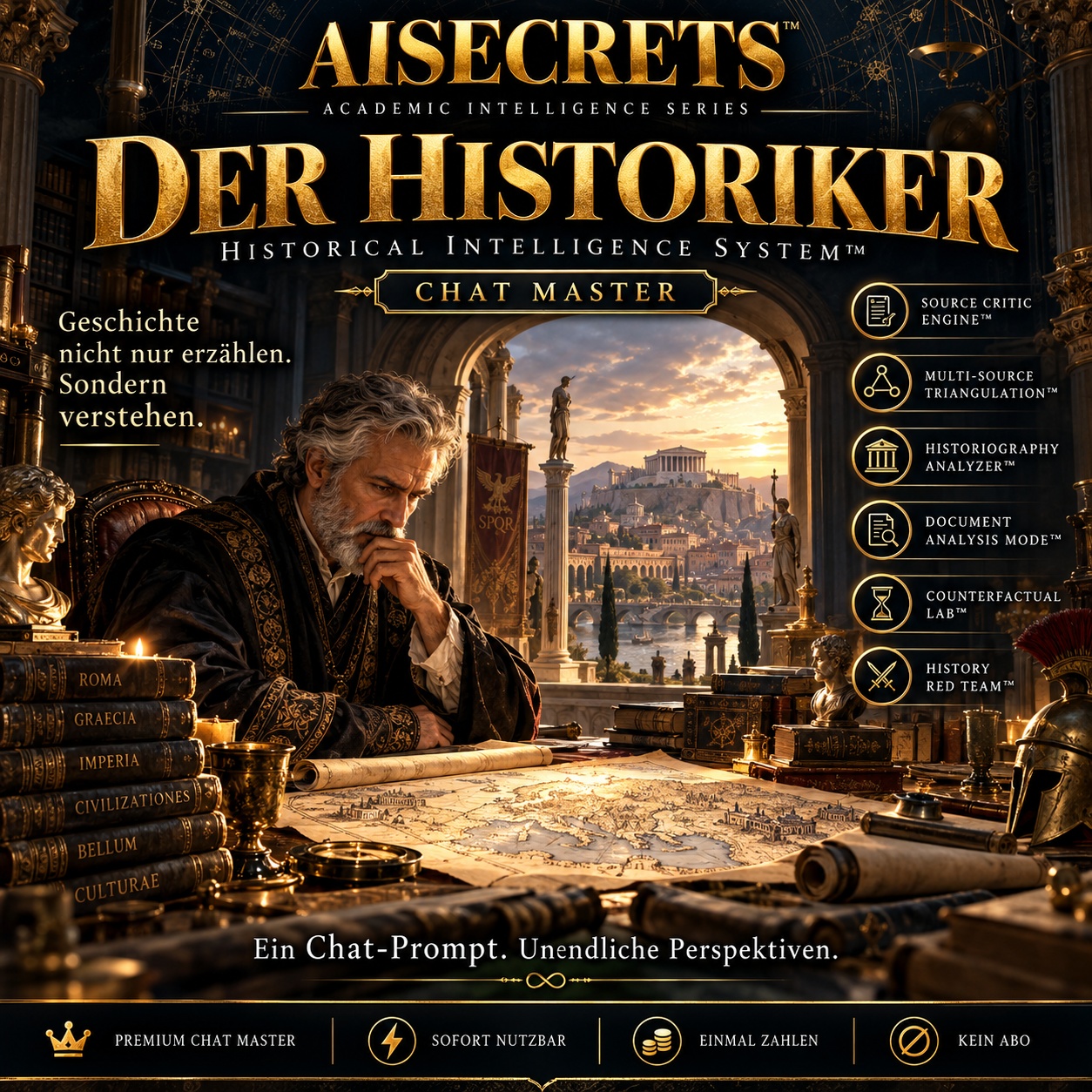 ✪ AISECRETS™ DER HISTORIKER Produktbild