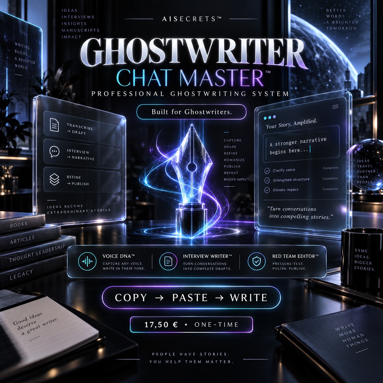 AISECRETS GHOSTWRITER CHAT MASTER – professionelles Ghostwriting-System für ChatGPT