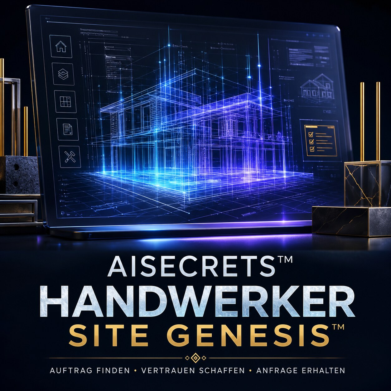 AISECRETS HANDWERKER SITE GENESIS – Ready-to-Build Premium-Websites für Handwerksbetriebe mit ChatGPT Work und Sites