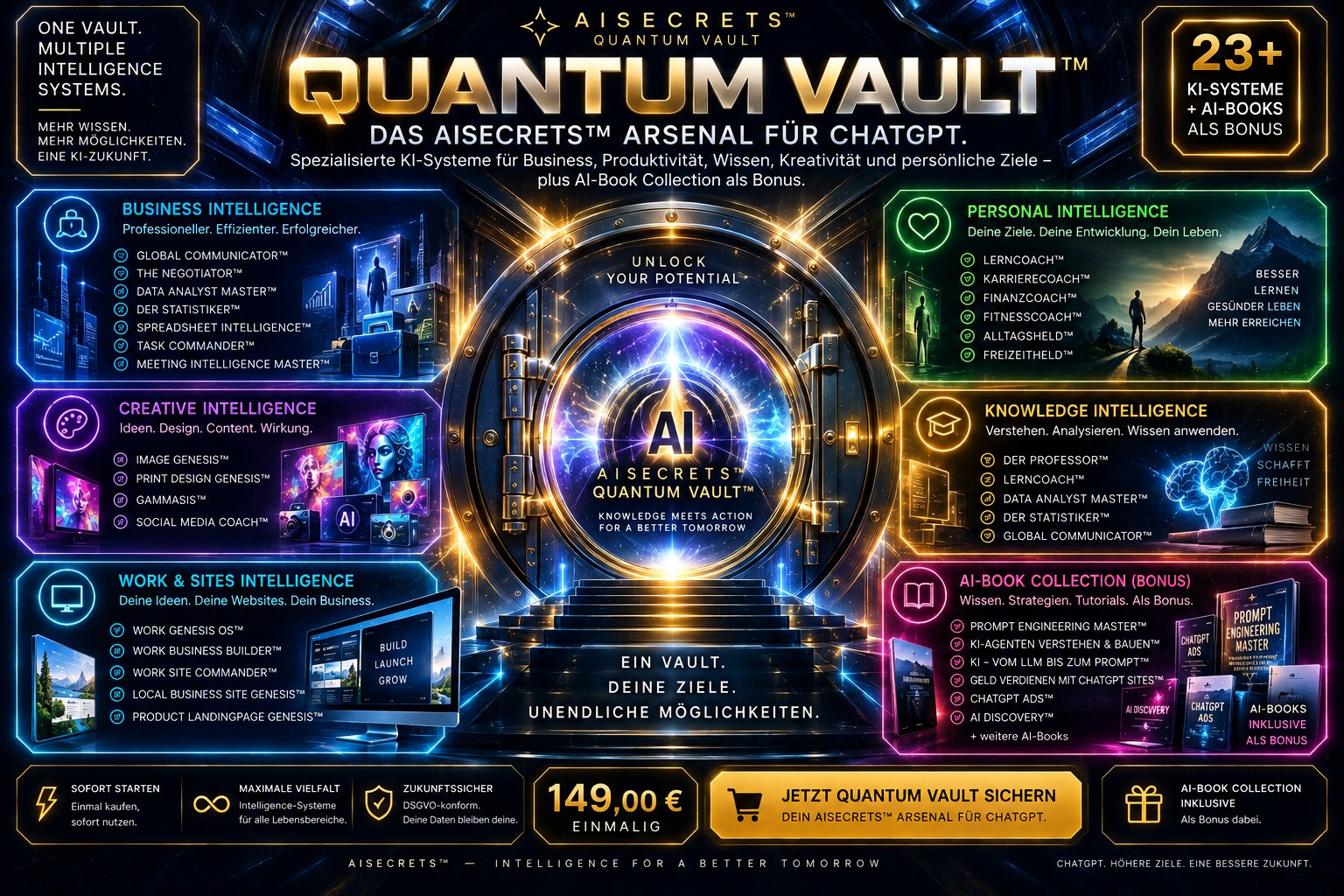 ✪ AISECRETS™ QUANTUM VAULT™ Produktbild
