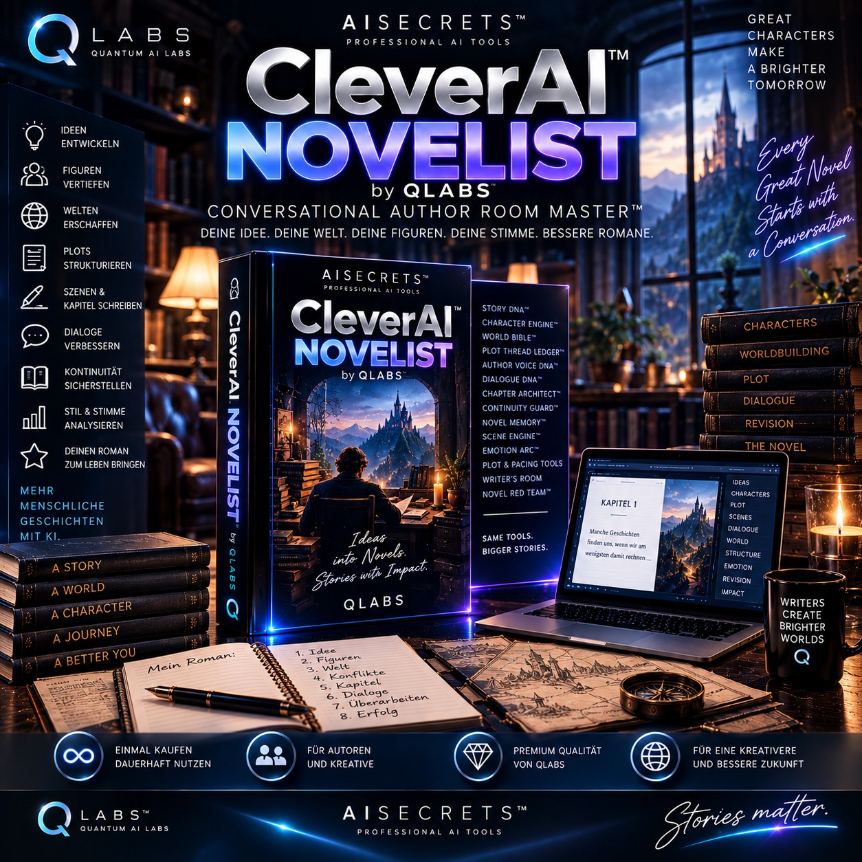 CleverAI™ NOVELIST by QLABS Produktbild